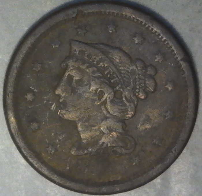 18xx-Braided-Hair-Large-Cent-Struck-Through-Grease?